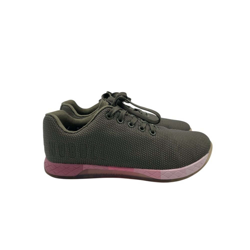 NOBULL Army Pink Gradient Trainers Shoes Unisex Mens Size 7.5 Women's 9